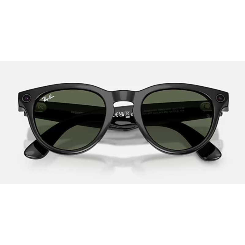 Ray-Ban Meta Headliner Gen 2 Glänzend Schwarz G-15 grüne Gläser
