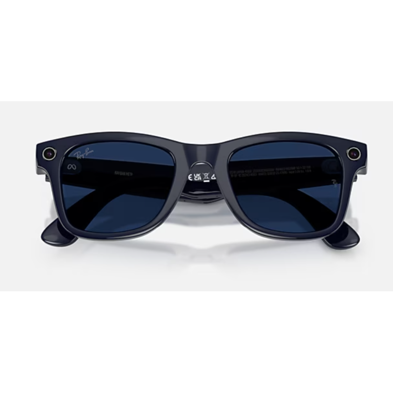 Ray-Ban Meta Wayfarer Gen 2 Glänzend Blau Transitions Linsen 6628MF53