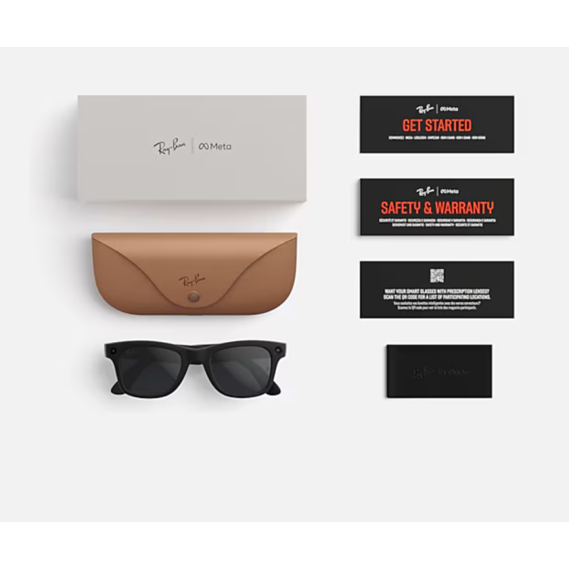 Ray-Ban Meta Wayfarer Gen 2 Matt Schwarz Gläser Graphit RW4012 601ST3 50