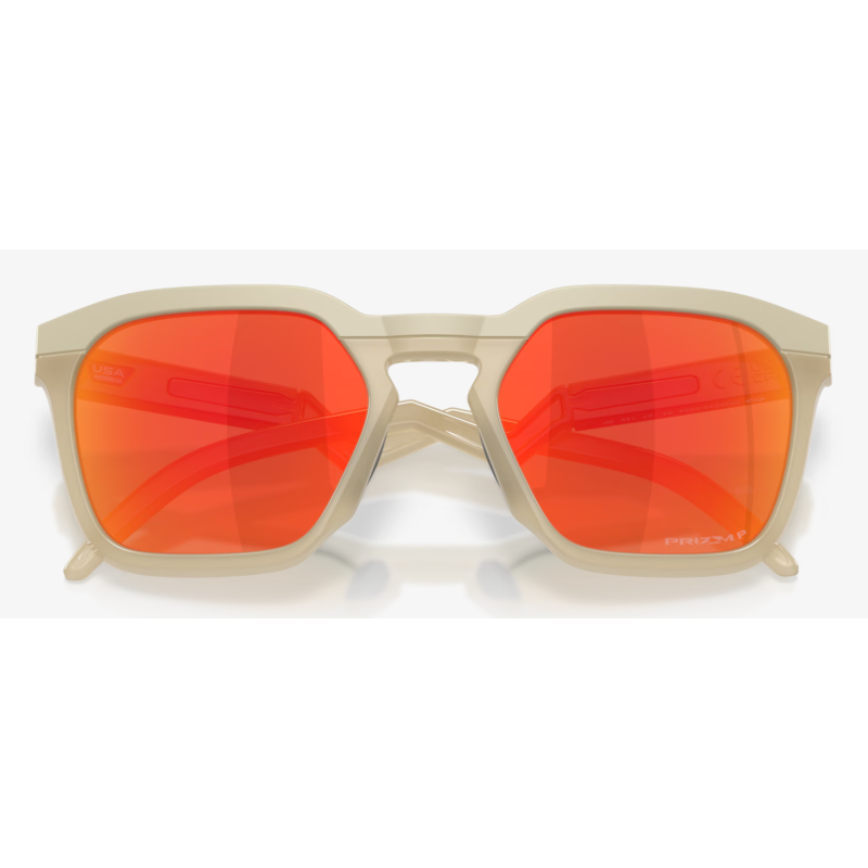 Oakley Hstn SQ Matte Sand Prizm RubyPolarized Linsen OO9533-0554