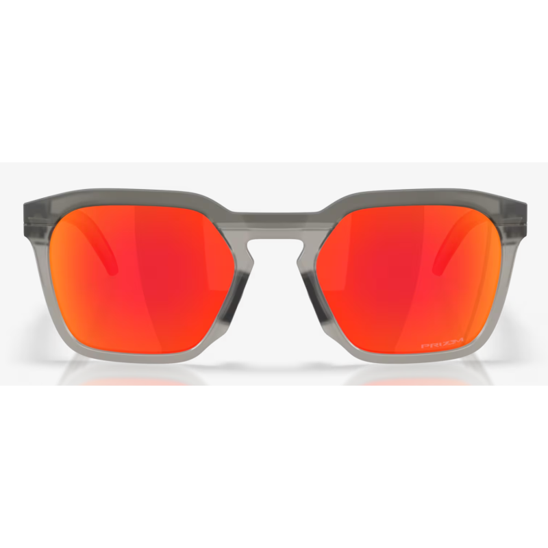 Oakley Hstn Sq Matte Grau Smoke Linsen Prizm Ruby OO9533-0254