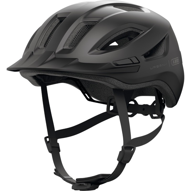 Abus Urban-I 4.0 Samtschwarz Helm - Versand 24h