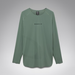 Oakley Seeker Whip Ls grüne technische T-Shirt - Versand 24h