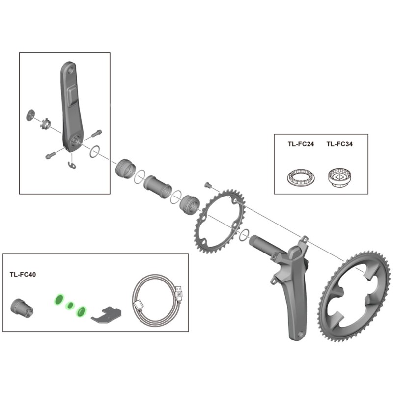 Shimano Juego de imanes para FC-R9100-P/R9200-P - envío 24h