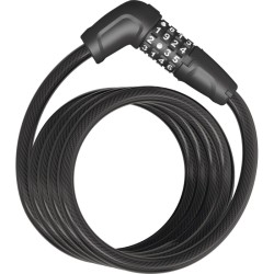 ABUS Tresor 6512C 180cm schwarz Spiralkabel mit Schloss kabel