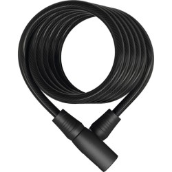 ABUS Star 4508K 150 cm schwarz Spiralkabel mit Schloss
