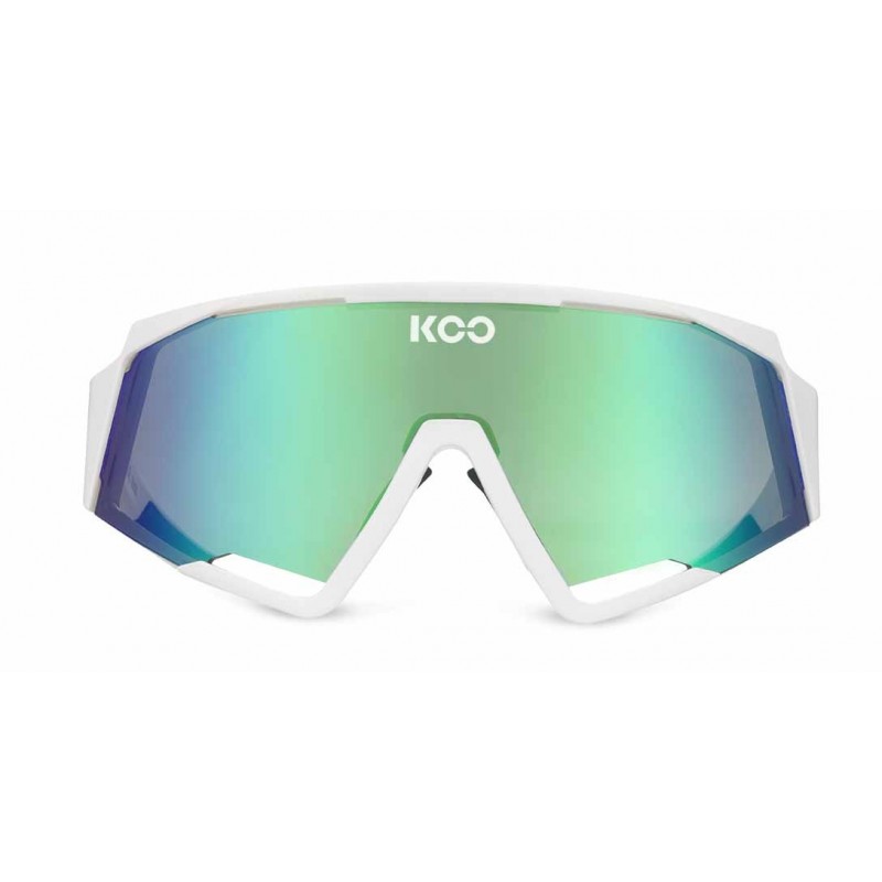 KOO Spectro weiß/grün Linse grün Brille - Versand 24h