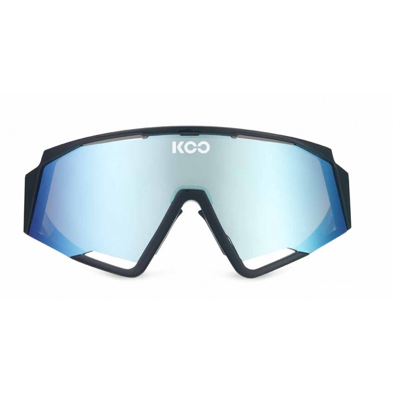 KOO Spectro schwarz Linse türkis Spiegel Brille - Versand 24h