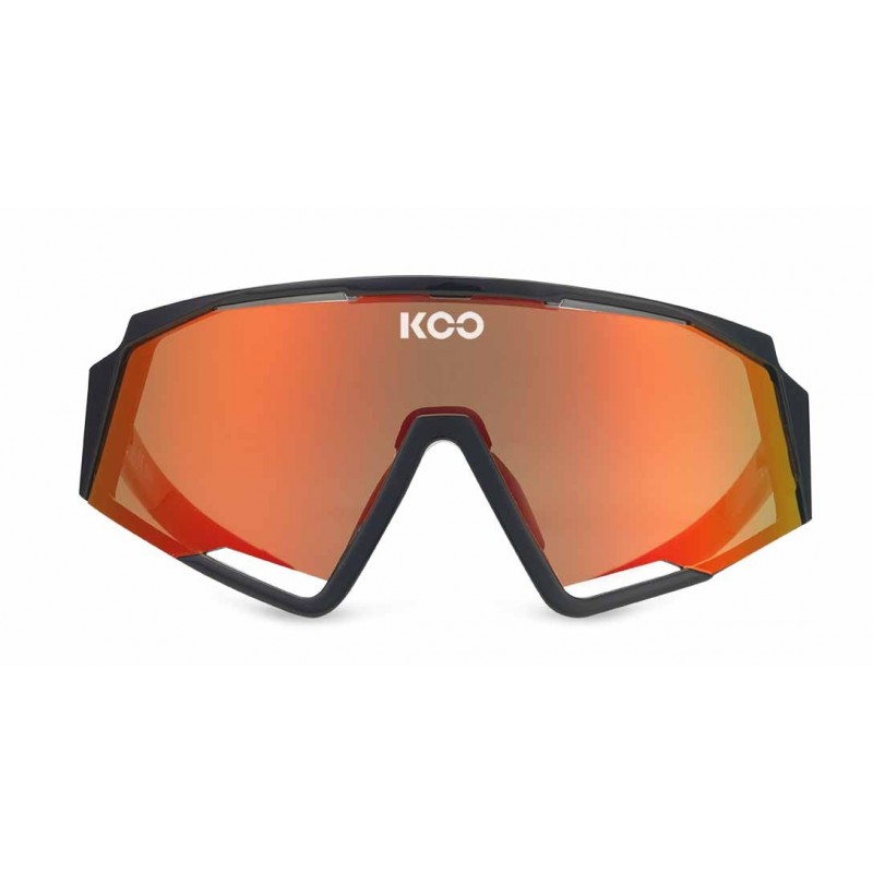 KOO Spectro schwarz/rot Linse Rote Spiegel Brille - Versand 24h