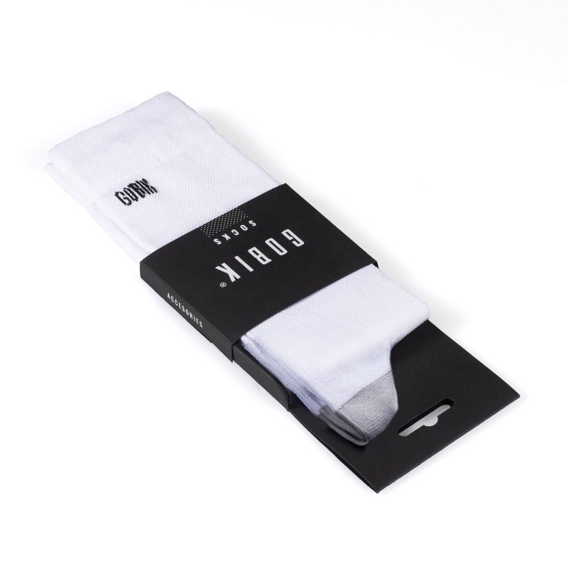 Gobik Iro 2.0 weiße Logo Unisex Socken - Versand 24h