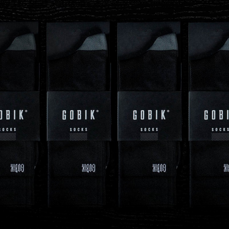 Gobik Iro 2.0 schwarze Logo Unisex Socken - Versand 24h
