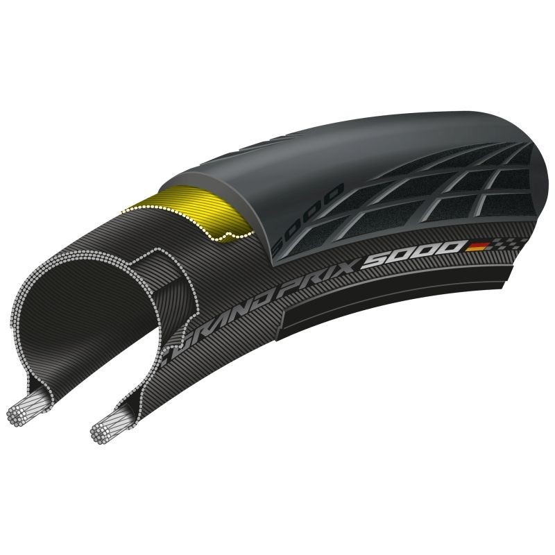 Continental Grand Prix 5000 faltbar schwarz - Versand 24h