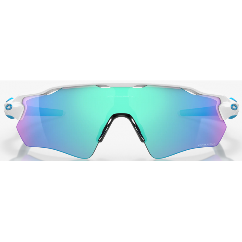 Oakley Radar EV Path polierte weiße Linse Prizm Sapphire OO9208-5738