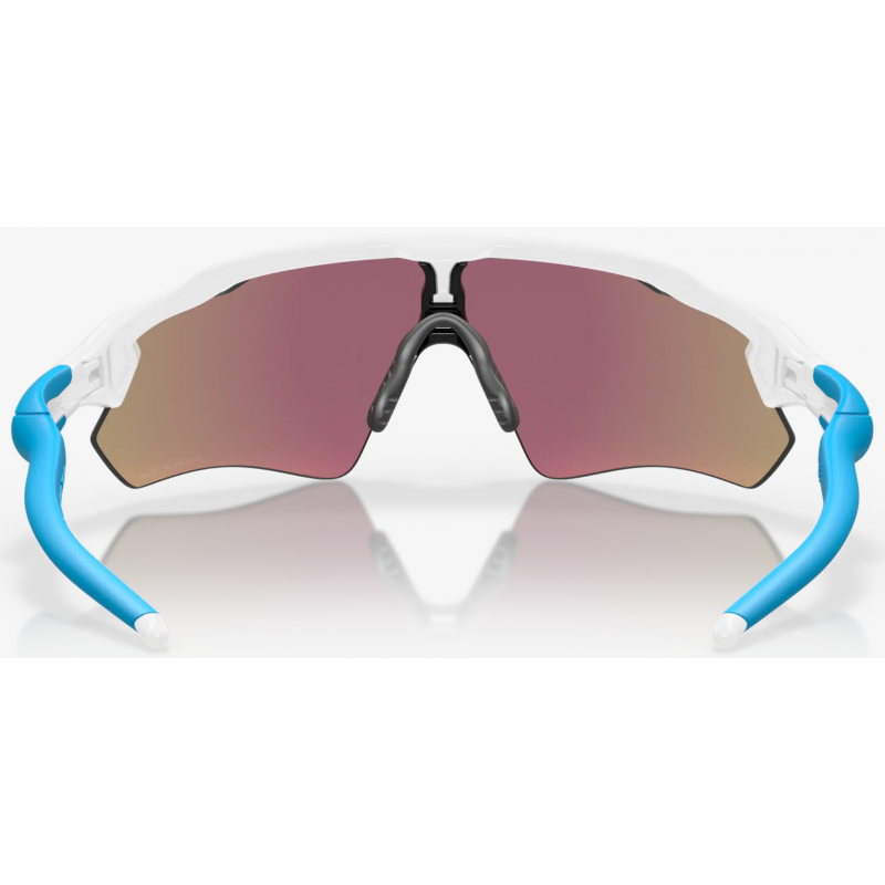 Oakley Radar EV Path polierte weiße Linse Prizm Sapphire OO9208-5738