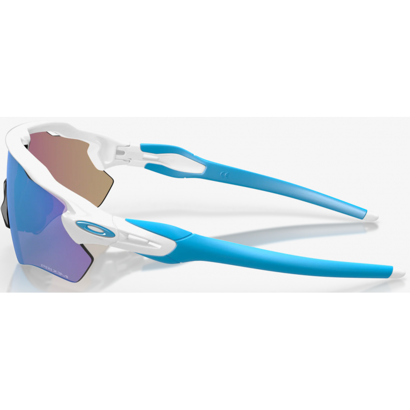 Oakley Radar EV Path polierte weiße Linse Prizm Sapphire OO9208-5738